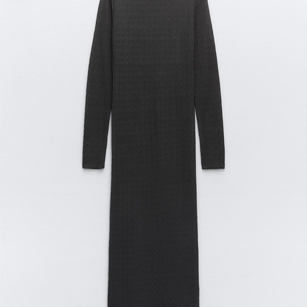 Zara Black Long Sleeve Dress